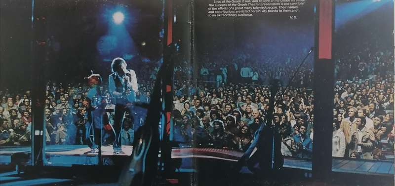 Neil Diamond, Love at the Greek, double album, vinyl's very good.