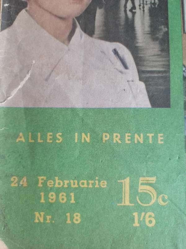 Scarce, early issues, Kyk 24 Feb. 1961 issue no.18, Afrikaans, foto verhaal , fair condition.