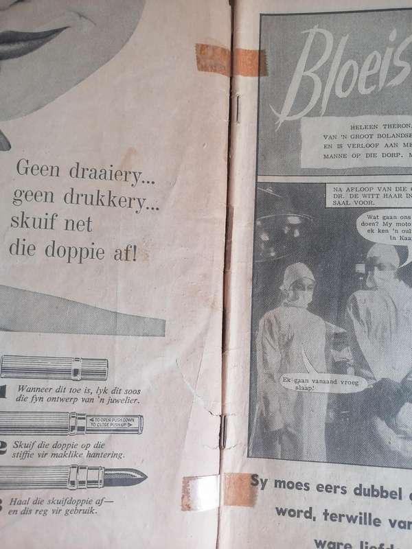 Scarce, early issues, Kyk 24 Feb. 1961 issue no.18, Afrikaans, foto verhaal , fair condition.
