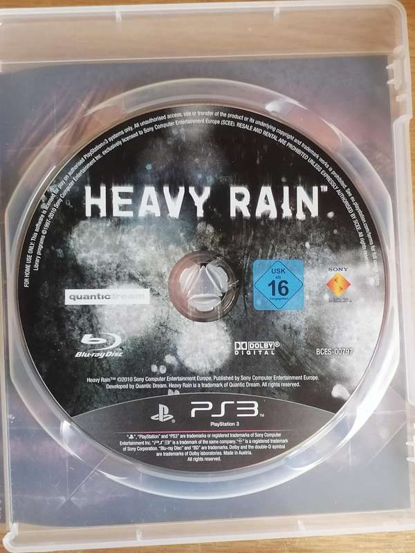 3x PS3 games, Call of Duty, Ghost Recon advanced war fighter & Heavy rain.