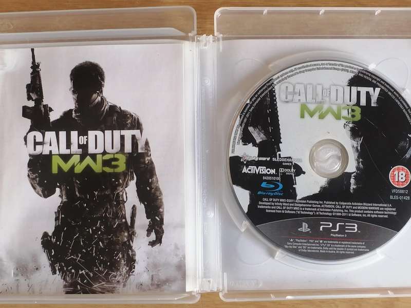 3x PS3 games, Call of Duty, Ghost Recon advanced war fighter & Heavy rain.