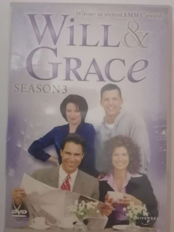 DVD series, Will & Grace, (Seasons 3), Very good condition.