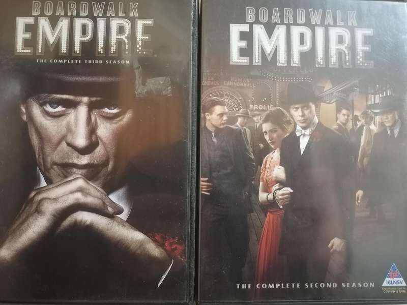 DVD series Boardwalk Empire, (Seasons 1 to 4), Very good condition.