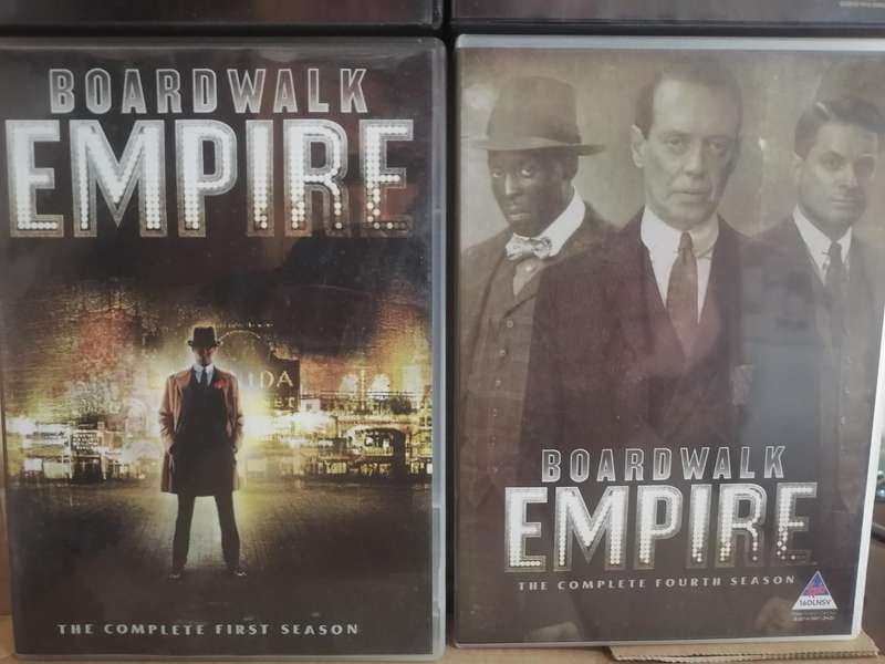 DVD series Boardwalk Empire, (Seasons 1 to 4), Very good condition.