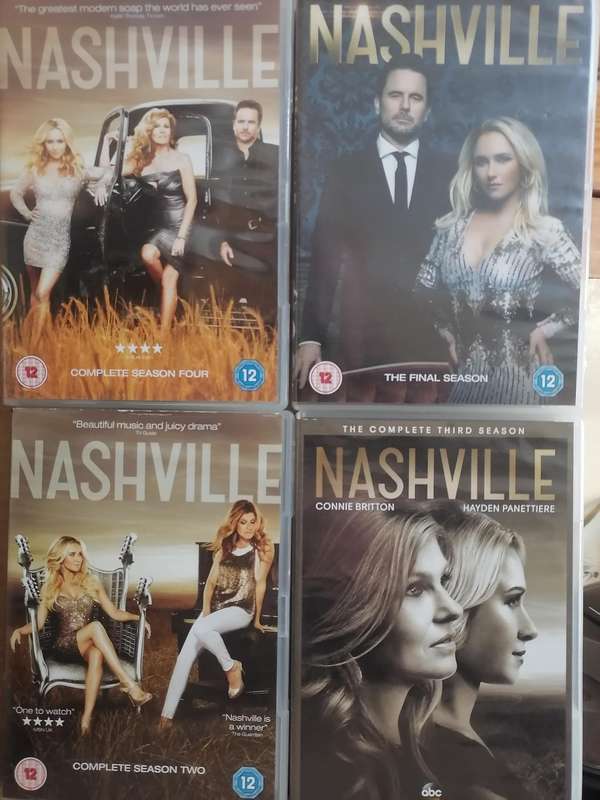 DVD series, Nashville, (Seasons 2, 3, 4 and 6), Very good condition.