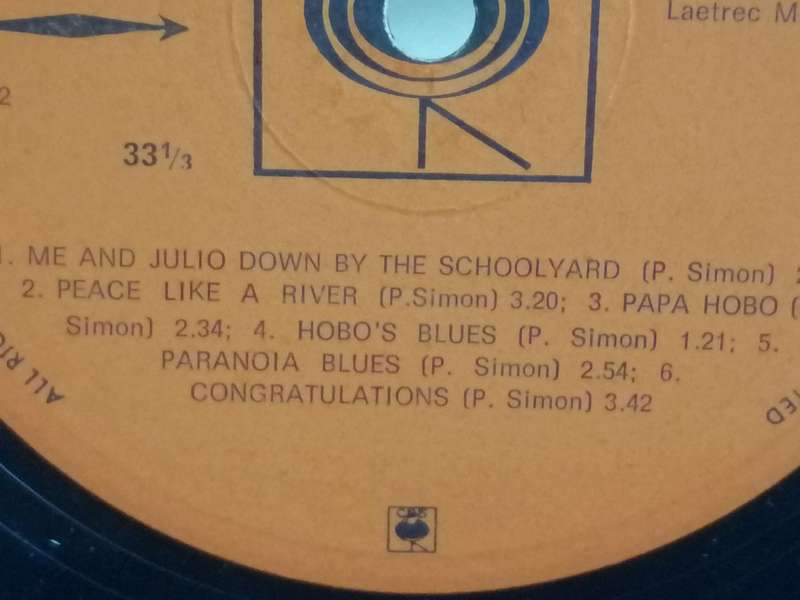 Paul Simon, Paul Simon, vinyl very good.