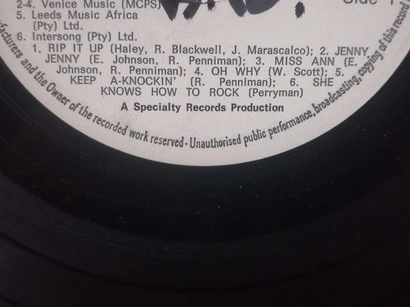 Little Richard, Rock Hard, Rock Heavy, vinyl very good.
