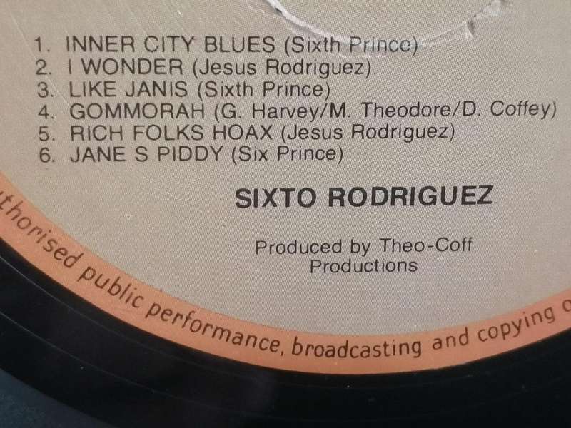 Sixto Rodriguez, Cold Fact, vinyl very good+ .