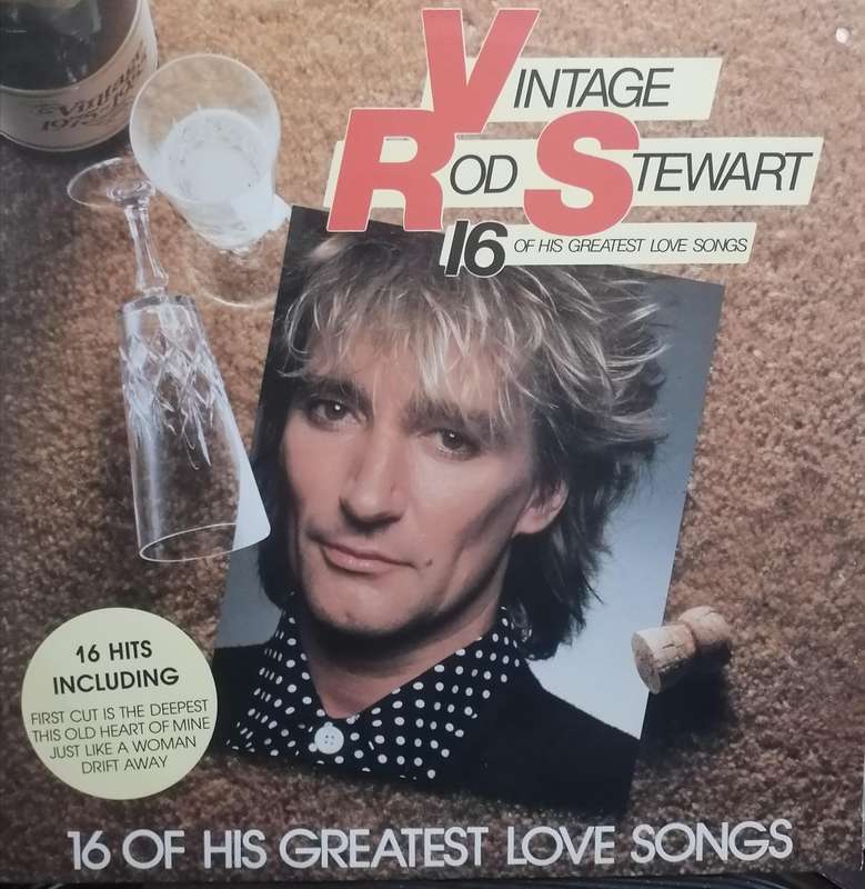 Vintage Rod Stewart, 16 Greatest Hits, vinyl excellent.