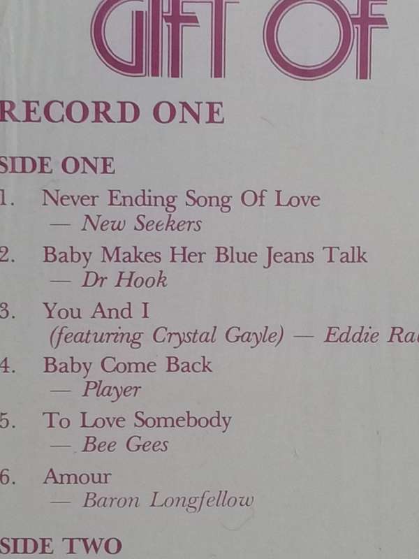 The Greatest Gift of Love Songs, Limited edition, double album, vinyl's excellent.