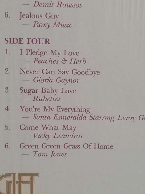 The Greatest Gift of Love Songs, Limited edition, double album, vinyl's excellent.