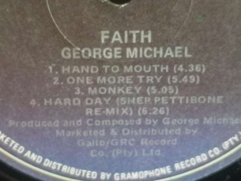 George Michael, Faith, vinyl good.