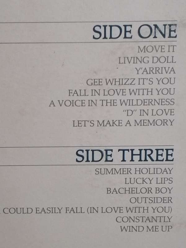Cliff Richard, Unforgetable, double album, vinyl's very good.