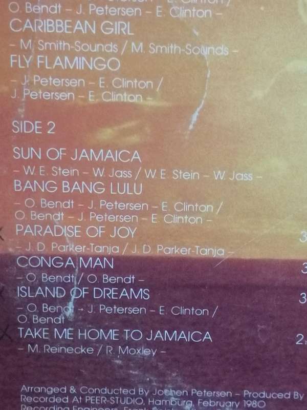 Goombay Dance Band, Sun in Jamaica, vinyl very good.
