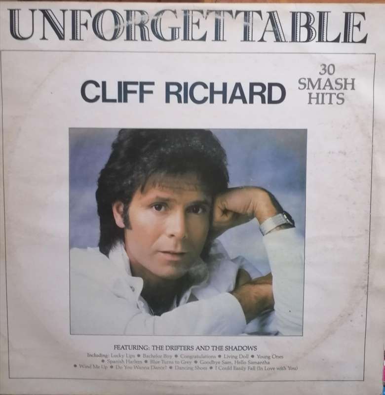 Cliff Richard, Unforgetable, double album, vinyl's very good.