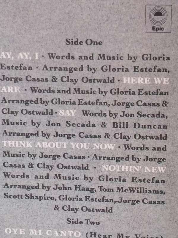 Gloria Estefan, Cut both ways, vinyl very good.