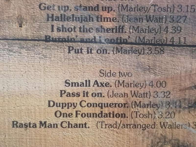 The Wailers, Burnin, vinyl very good.