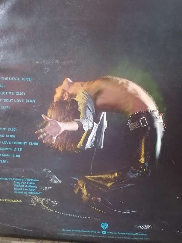 Van Halen, vinyl very good+.