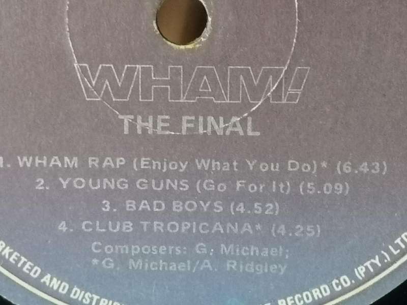 WHAM!, The Final - Double album, vinyl's very good.
