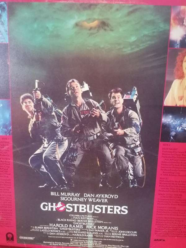 Ghostbusters, Original soundtrack album, vinyl very good+.
