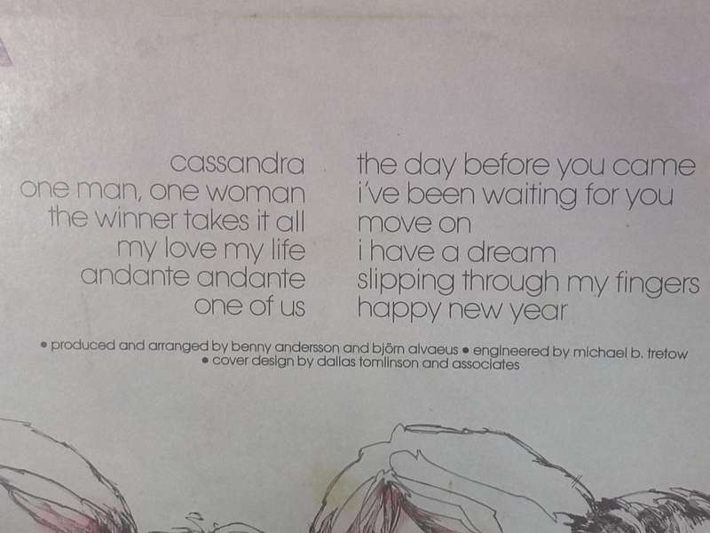 ABBA, The Love Songs, vinyl very good.