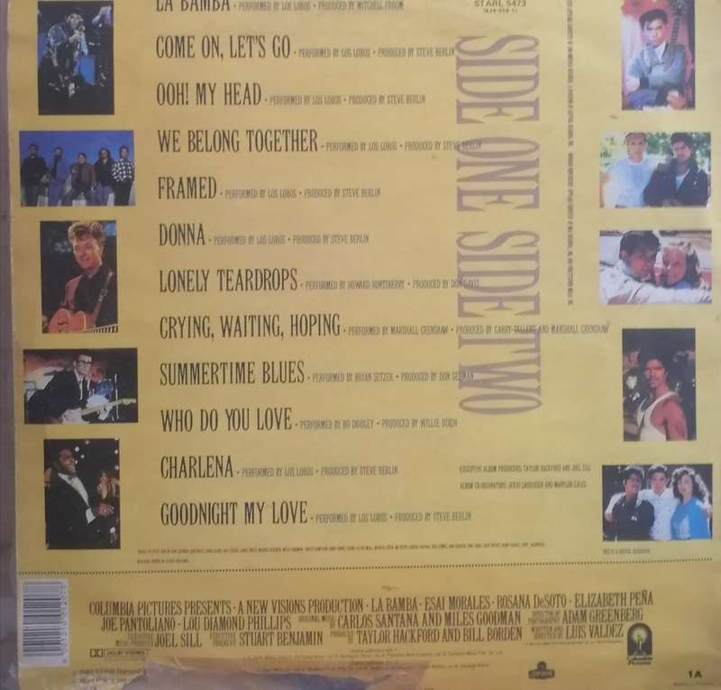 La Bamba Original Picture Soundtrack Vinyl