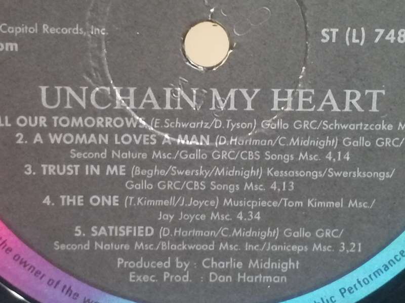 Joe Cocker, Unchain my Heart, vinyl excellent.