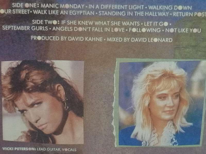 Bangles, Different Light, vinyl very good.