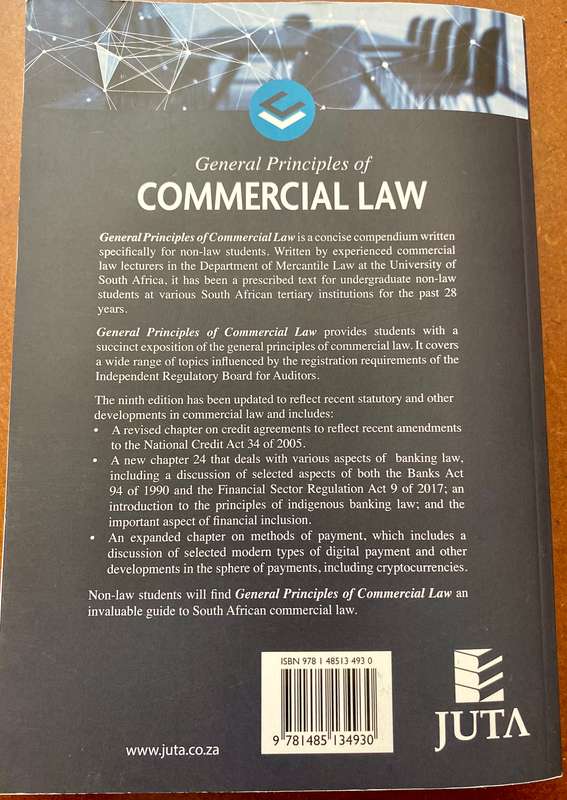 General Principles of Commercial Law 9th Ed