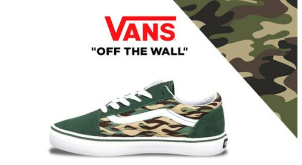 Vans Junior Old Skool Flame Camo