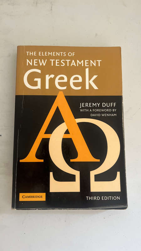 The elements of New Testament Greek Jeremy duff