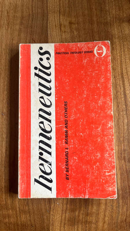 Hermeneutics Ramm