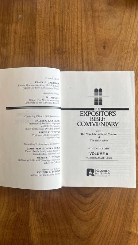 The expositors bible commentary - Matthew mark luke DA Carson