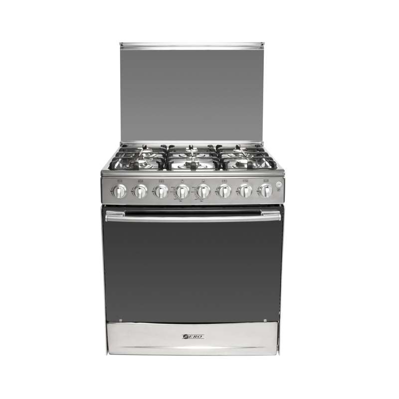 Zero Appliances 6 Burner Stainless Steel Gas Stove- 6Plate Gas Oven SS