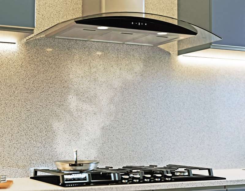 Falco 90cm Curved Glass Chimney Extractor (Stainless Steel)- AR-90-501