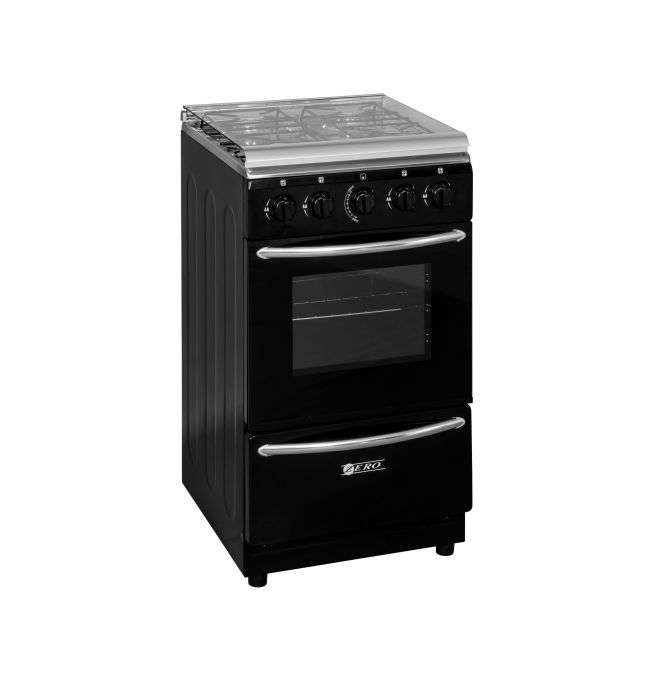 Zero Appliances 4 Burner Black Gas Stove- 4Plate Blk