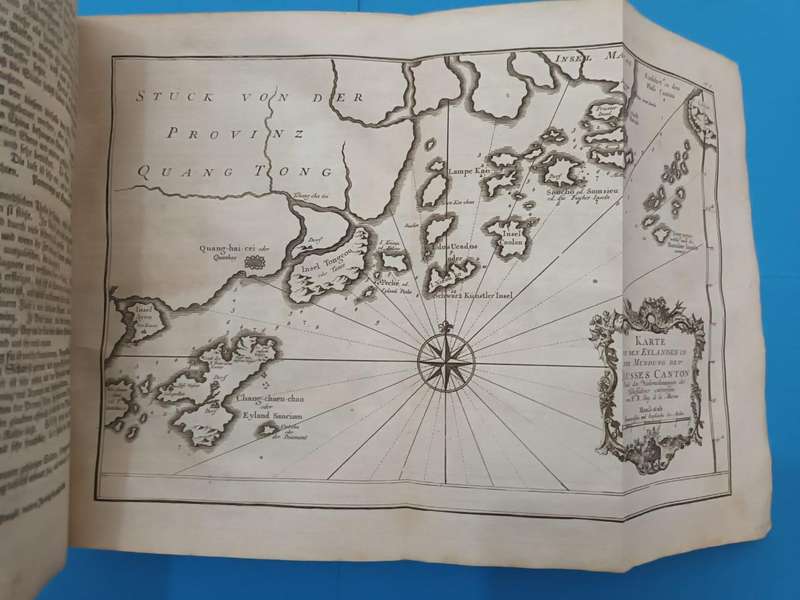 Europes knowledge of China and Korea 275 years ago. Copperplate engravings.