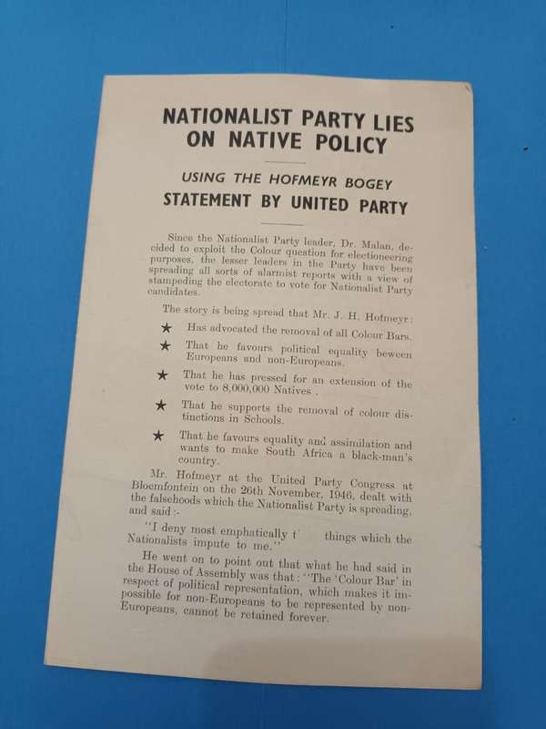 Jan Hendrik Hofmeyr: South African liberal politician. 7 ephemeral items