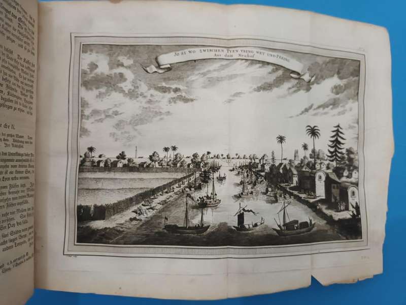 Europes knowledge of China and Korea 275 years ago. Copperplate engravings.