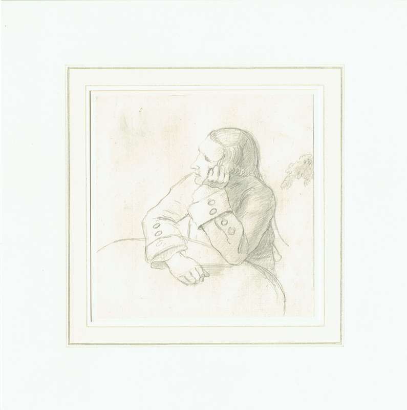 Two figure sketches by Francis Grose (17311791), friend of Robert Burns