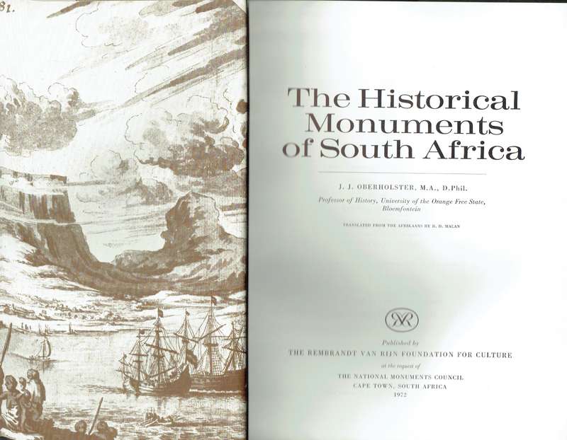 Historical Monuments of South Africa (Oberholster)