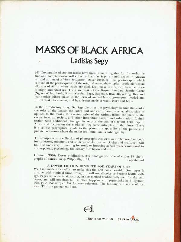 Masks of Black Africa (Ladislas Segy)