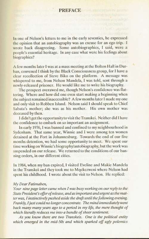 Higher than Hope: 'Rolihlahla We Love You' (Fatima Meer) Mandela