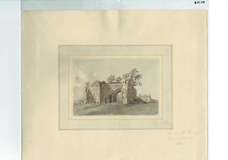 KENILWORTH PRIORY, WARWICKSHIRE, ORIG 18TH-CENT. WATERCOLOUR, SAMUEL HIERONYMUS GRIMM