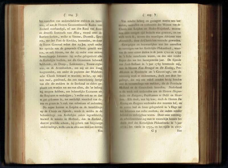 Jona Willem te Water autobiography, published 1823. Dutch Reformed Church