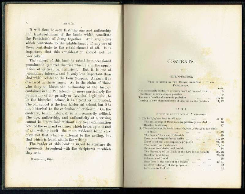 The Pentateuch: Its Age and Authorship (John Kennedy, 1884)