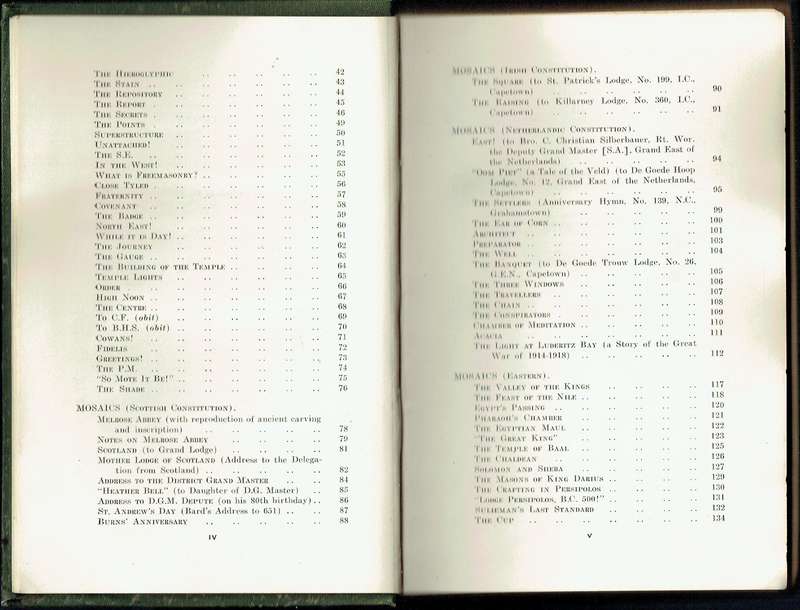 The Tyler of 651. Masonic verse. South Africa. 1935. Presentation copy.