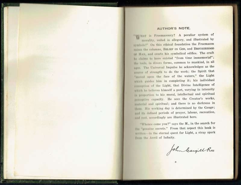 The Tyler of 651. Masonic verse. South Africa. 1935. Presentation copy.