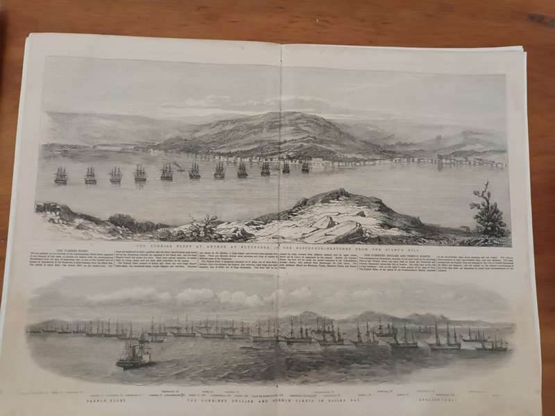Crimean War: Original leaves from Illustrated London News 1850s, many wood engravings