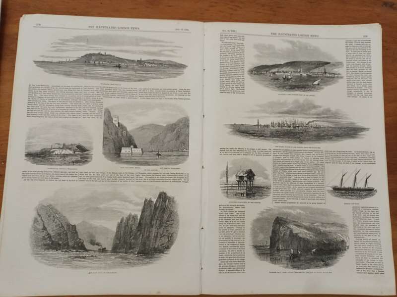Crimean War: Original leaves from Illustrated London News 1850s, many wood engravings